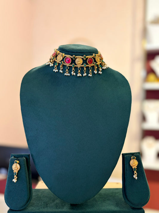 Lakshmi Navaratna Choker Set