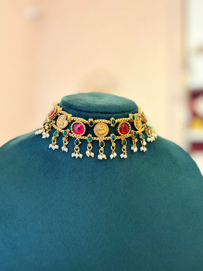 Lakshmi Navaratna Choker Set