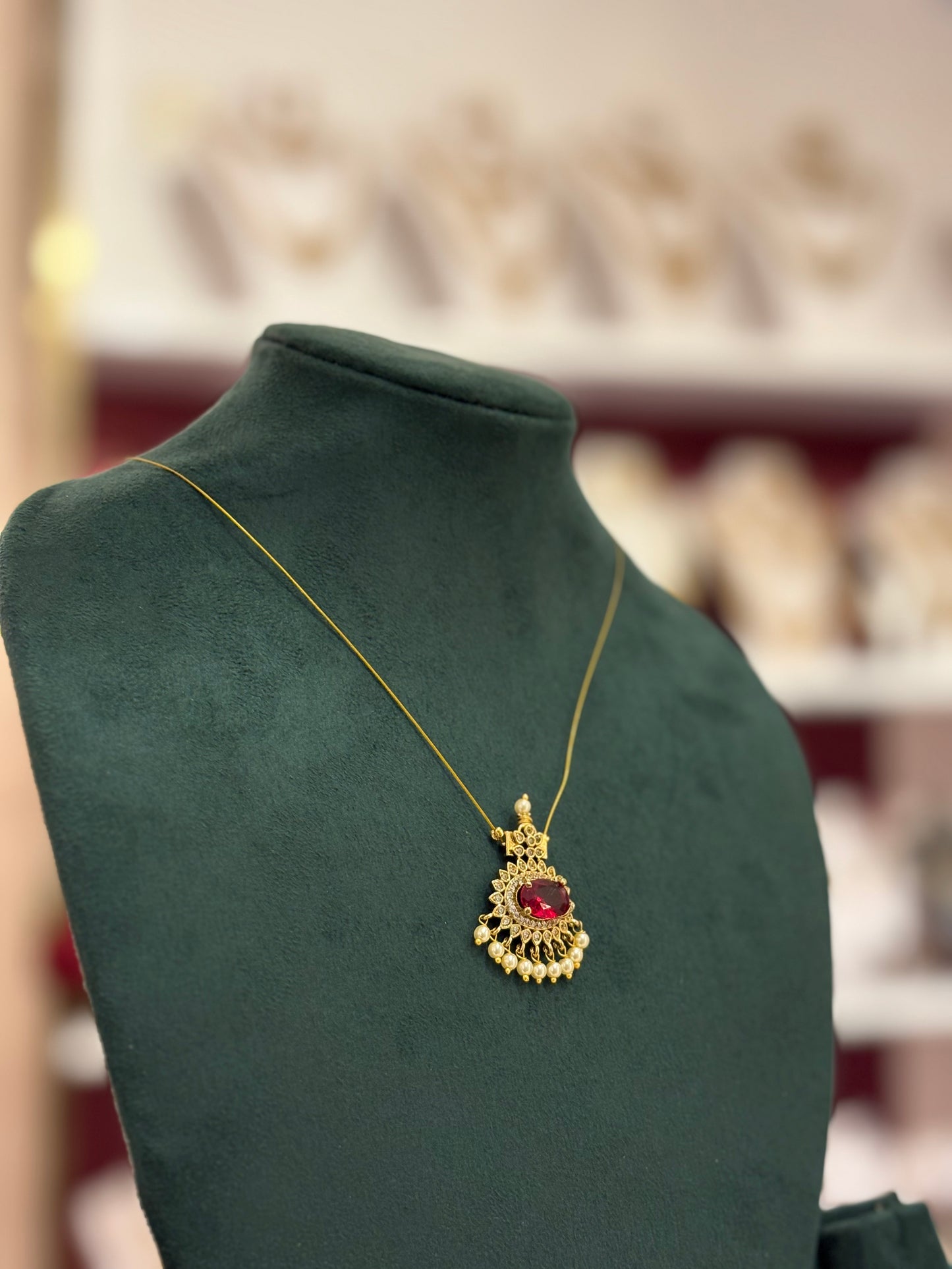 Invisible Tear Drop Pendant Necklace - JewelsMuse