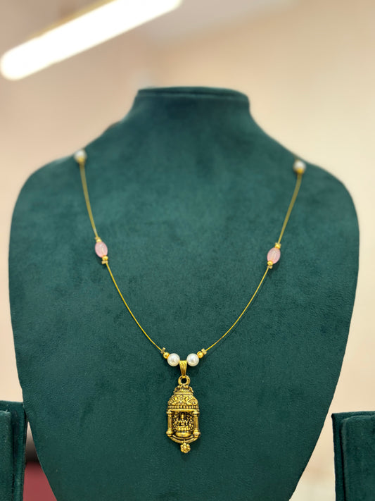 Invisible Temple Bell Pendant Necklace - JewelsMuse