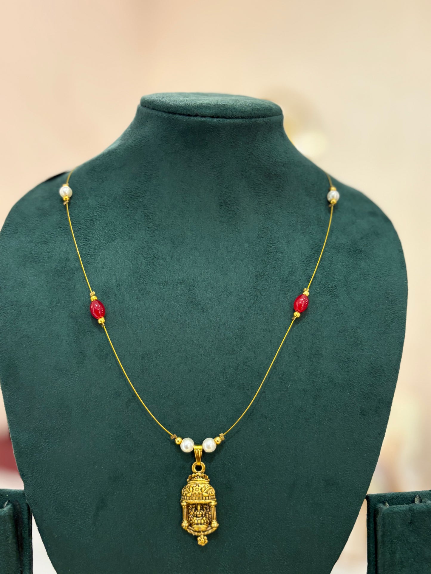 Invisible Temple Bell Pendant Necklace - JewelsMuse