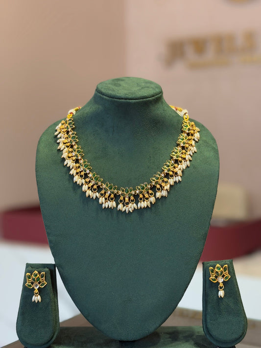 MANJU INSP LOTUS ARIMANI MALA - JewelsMuse