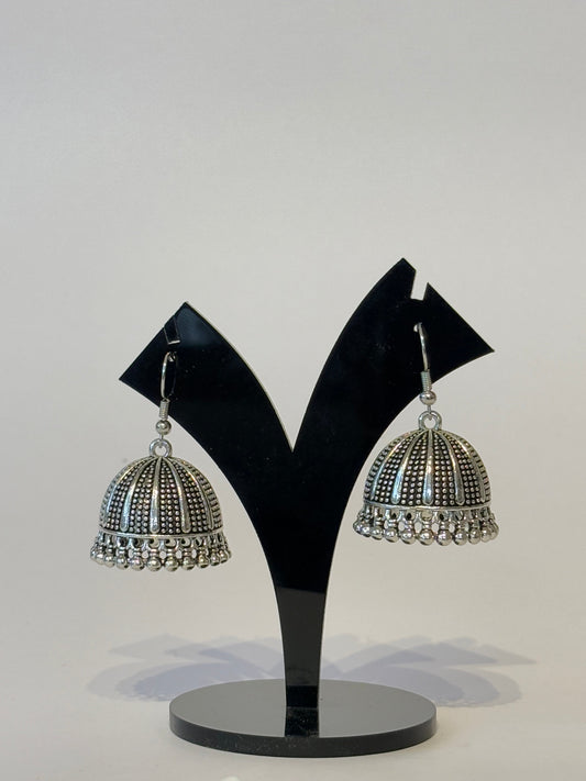 SILVER JHUMKA - JewelsMuse