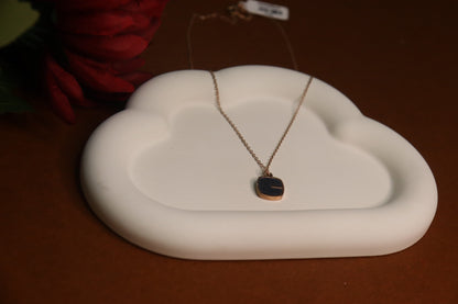 Midnight Cushion Pendant Chain by JewelsMuse