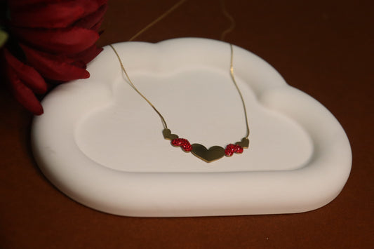 Sweet Heart Duo Necklace by JewelsMuse